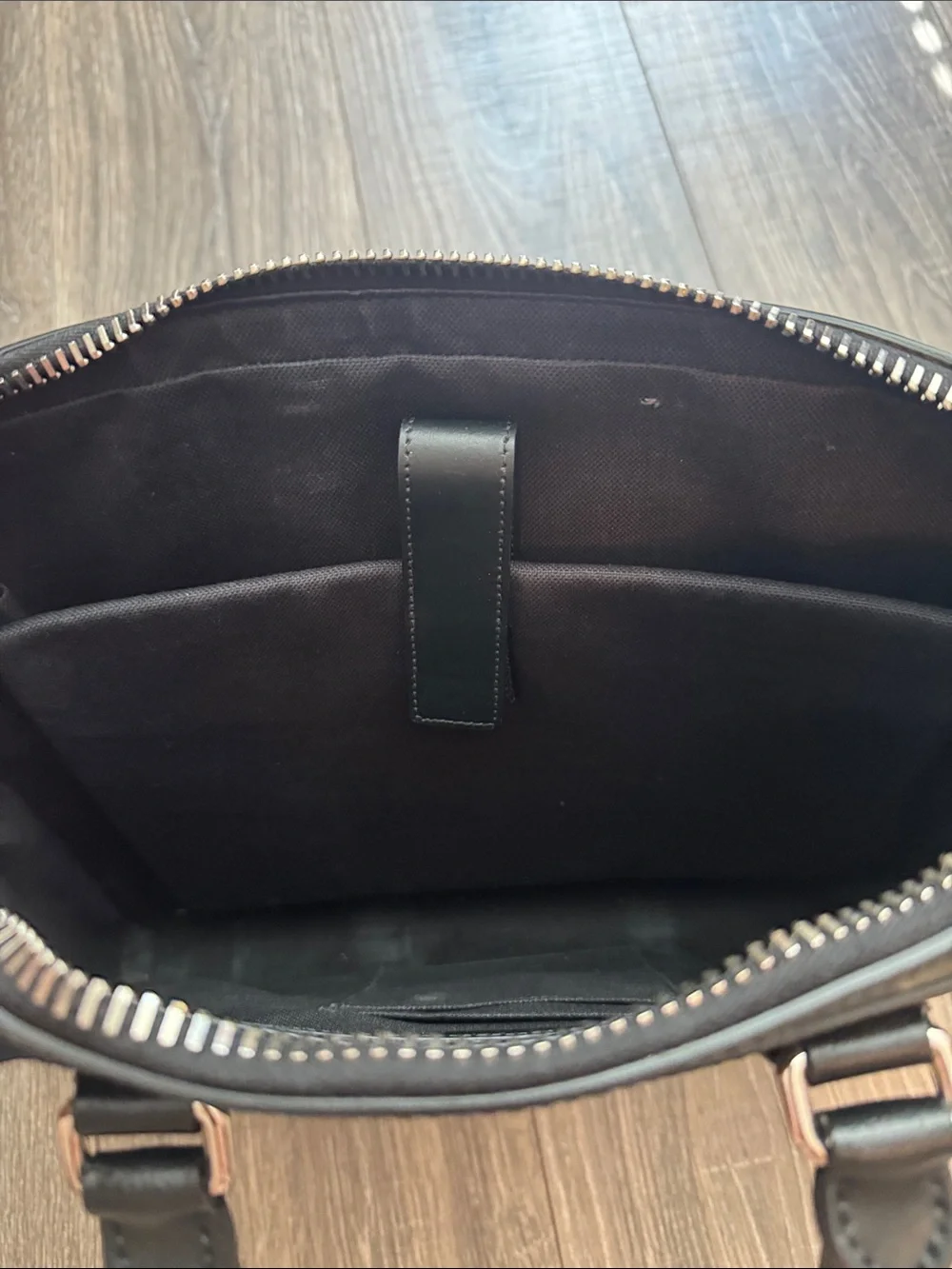 Gucci Men's Black-Gray GG Supreme Laptop Briefcase with Red-Blue Web Strap